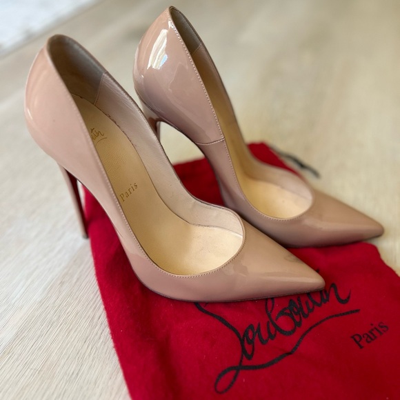 Christian Louboutin So Kate 120mm Pumps Patent Blush Leather - Picture 2 of 12